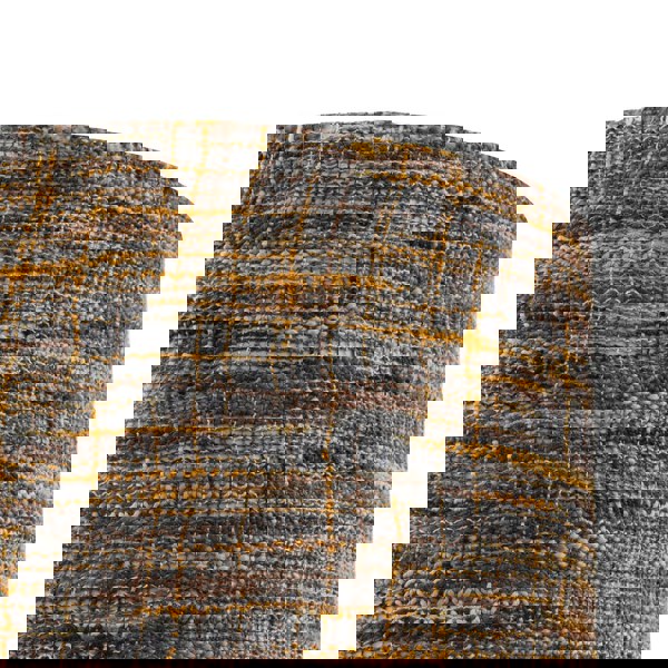 Vintage Lined Linen Fabric Lamp Shade in Mustard Burgundy and Grey Image 4