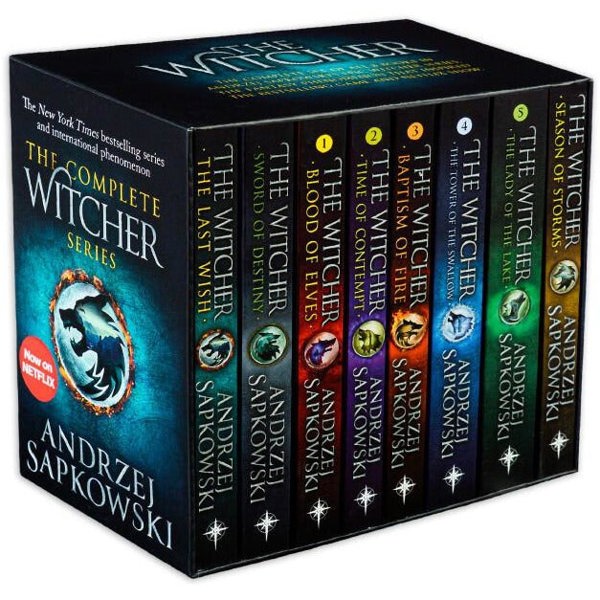 Andrzej Sapkowski Witcher Series Collection 8 Books Set Season of Storms Inc The Last Wish - Netflix