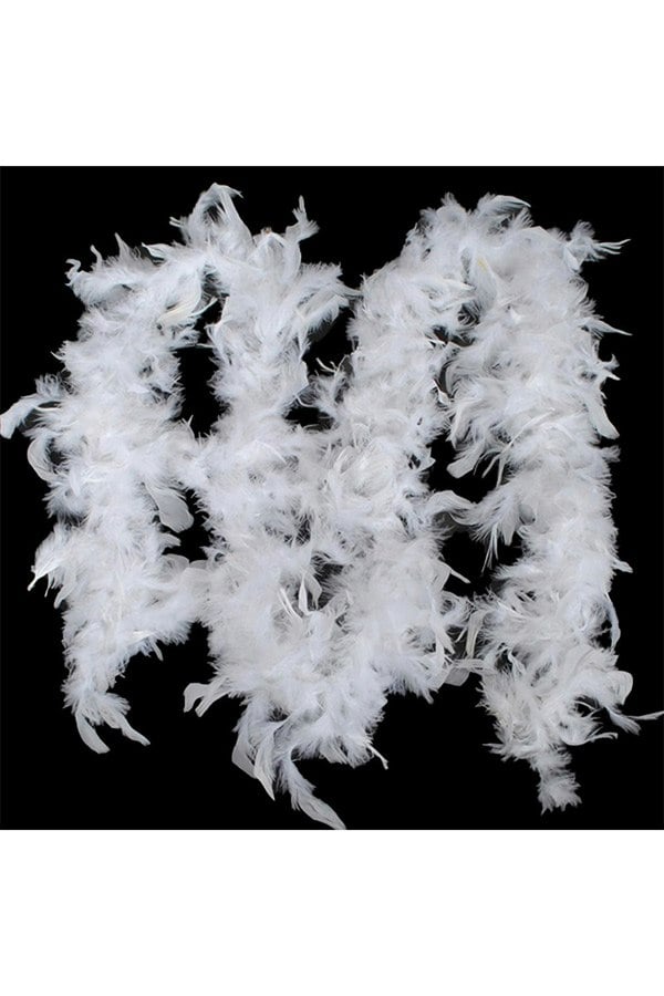 Living and Home 2m White Feather Vine for Christmas Tree Wedding Party Decoration
