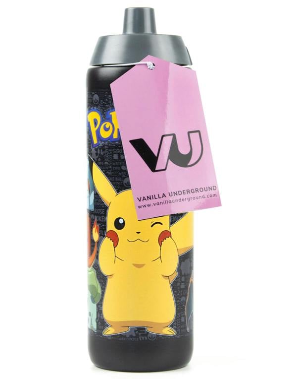 Pokemon Unisex Kids Black Pikachu Screw Water Bottle (One Size)
