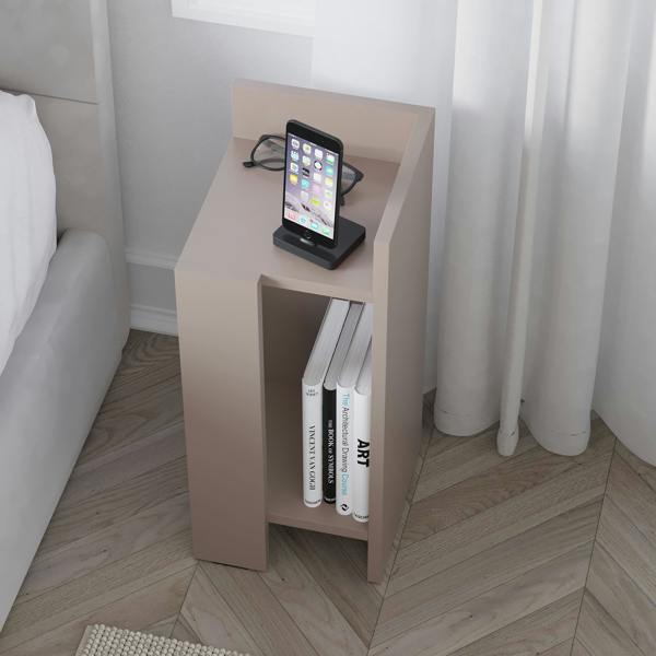 Decortie Elos Modern Narrow Bedside Table Right Module 25x25x60cm