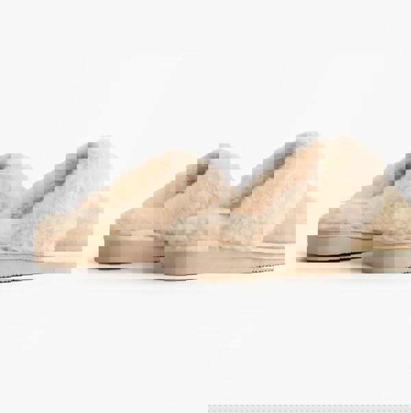 Jo & Joe GLIMMER Womens Mule Slippers Beige