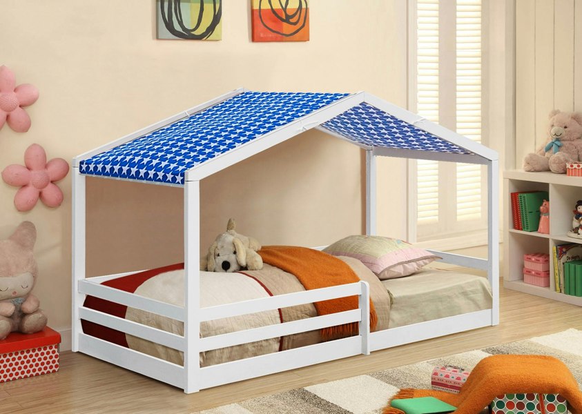 Comfy Living Adorable 3ft Wooden House Bed - A Unique and Cozy Addition to Your Child’s Bedroom