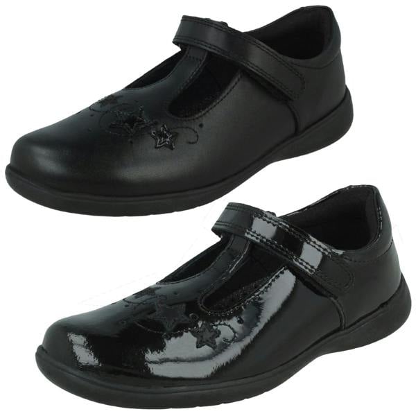 Start-rite Girls Startrite T-Bar School Shoes Star Jump