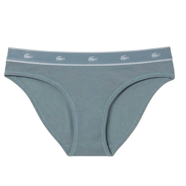 Lacoste Womens Cotton Stretch Briefs - Silver
