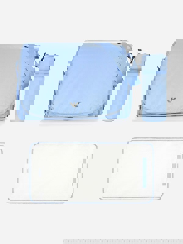 Emporio Armani Baby Logo Changing Bag in Blue (36cm)