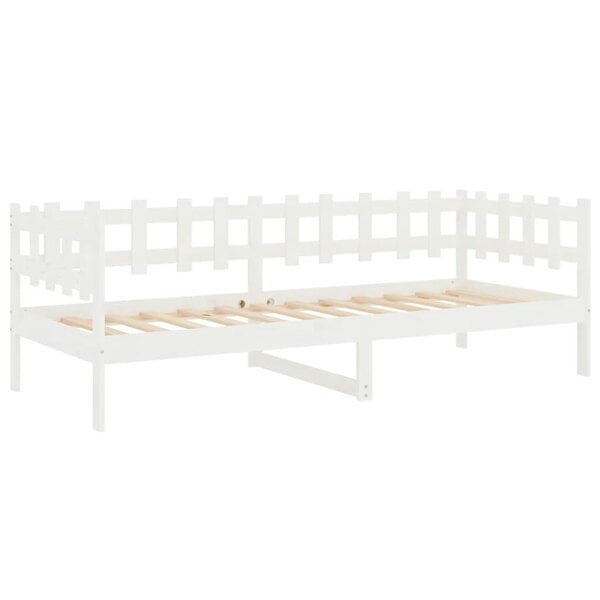 Berkfield Day Bed White 90x200 cm Solid Wood Pine