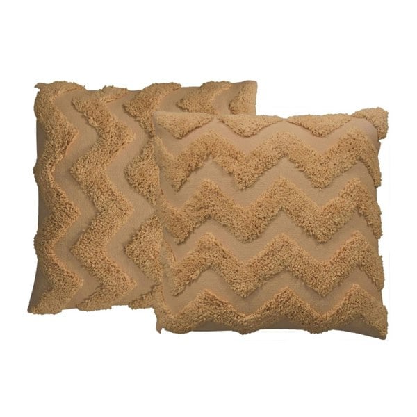 Artisan Furniture Mustard Zig-zag Cushion Set of 2
