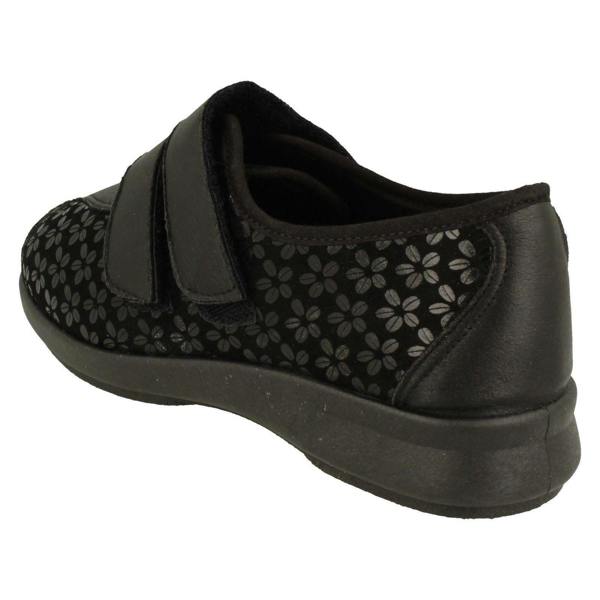 DB Shoes Ladies Easy B Casual Stretch Hook And Loop Shoes Azalea
