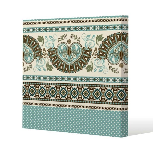 Benjamin Tate Design Egyptian, Greek, Roman style Slim Style Canvas Print  40x40cm , 15mm Slim Real wood.