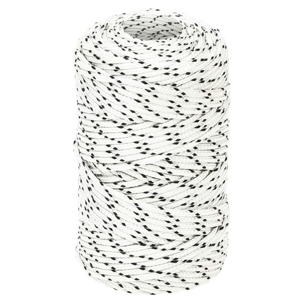 Berkfield Braided Boat Rope White 2 mmx100 m Polyester
