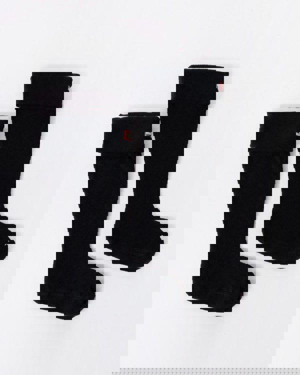 Hunter Fleece Tall Boot Sock in Black