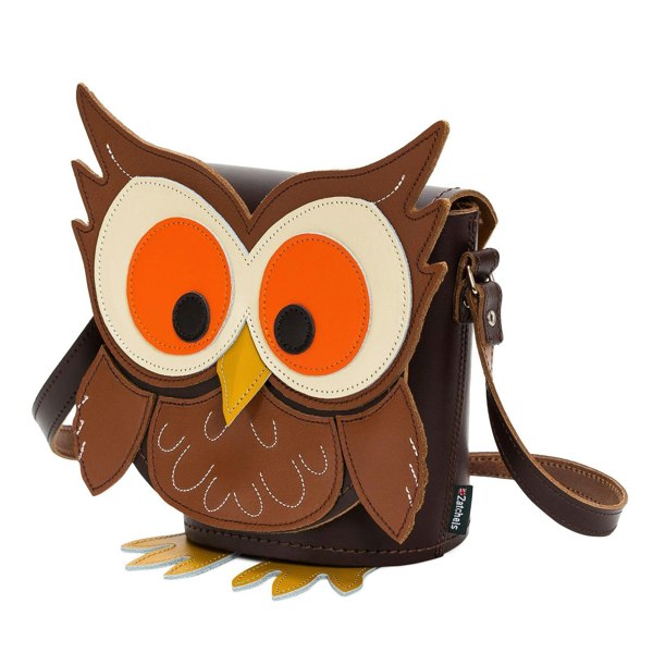 Hoot Owl Leather Bag - Novelty Bag - Zatchels