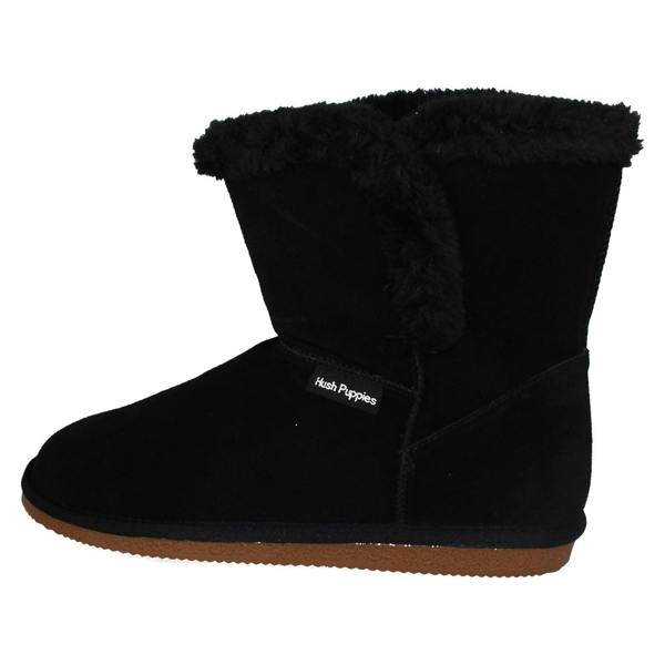 Hush Puppies Ladies Hush Puppies Fur Trim Slipper Boots Ashleigh