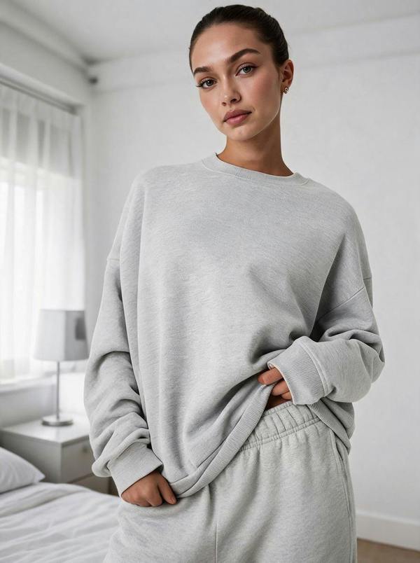 Anniou Oversized Crewneck Sweatshirt