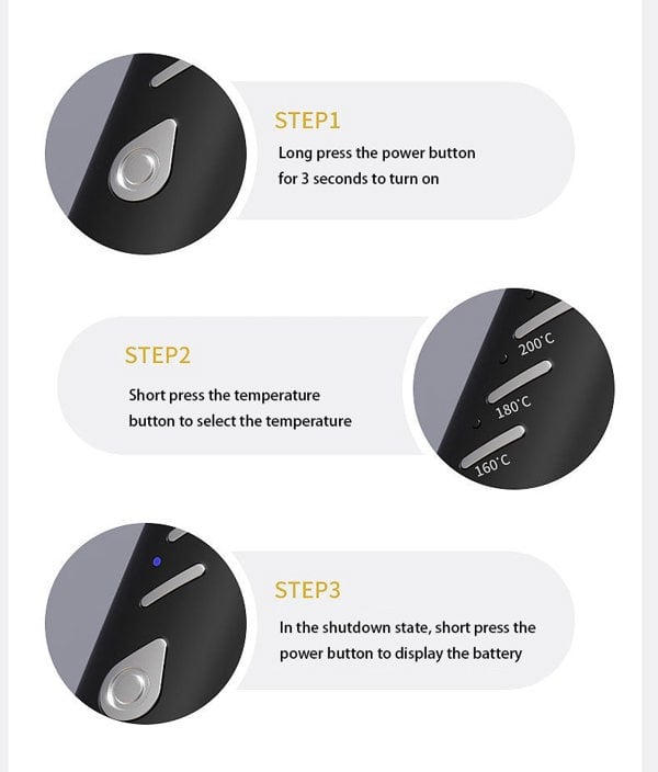 Leaper Wireless Mini Rechargeable Portable Hair Straightener