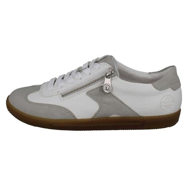 Rieker Ladies Rieker T-Shaped Suede Detail Trainers L9700