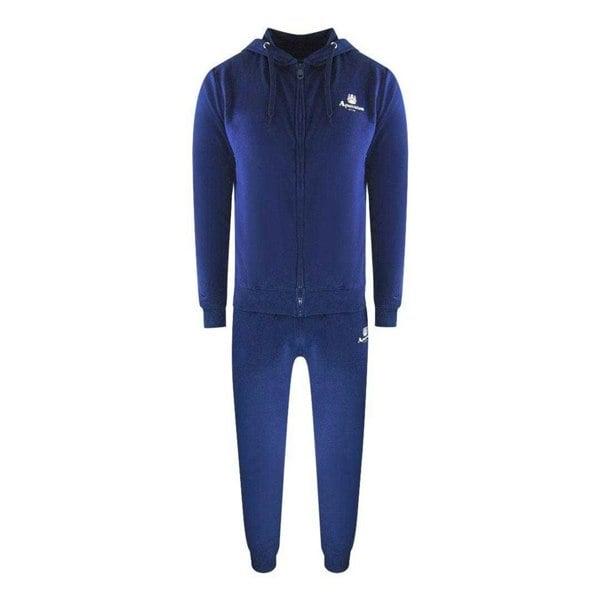 Aquascutum Mens Full Zip Tracksuit Set - Blue