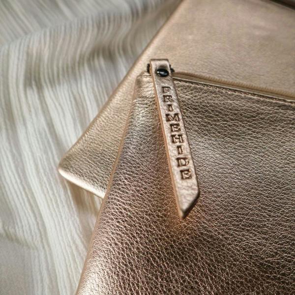 PRIMEHIDE Large Size Leather Zip Pouch
