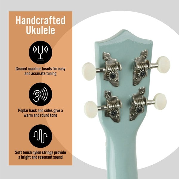 3rd Avenue Soprano Ukulele Ukuleles#Colour_Blue