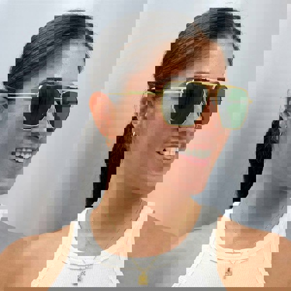 Bottega Veneta Sunglasses BV1012S 004 Gold Green