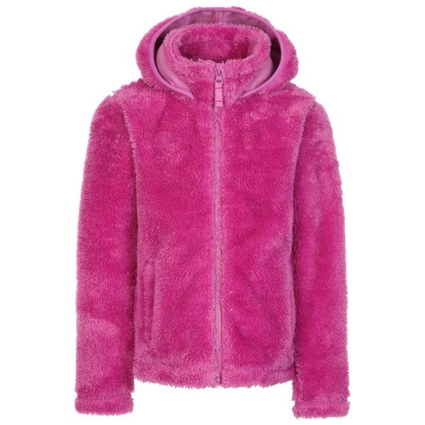 Trespass Girls Violetta Fluffy Fleece Jacket - Deep Pink