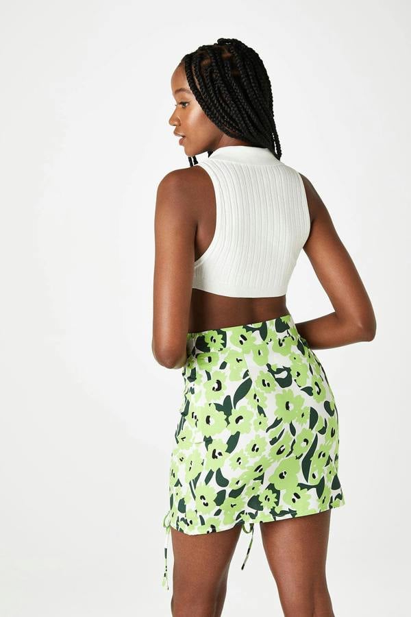 Urban Bliss Lace Up Mini Skirt