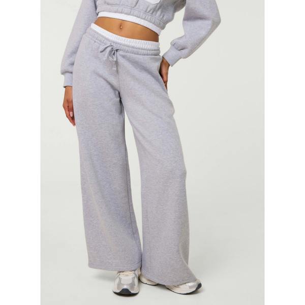 Pink Vanilla Contrast Waist Cuffed Joggers