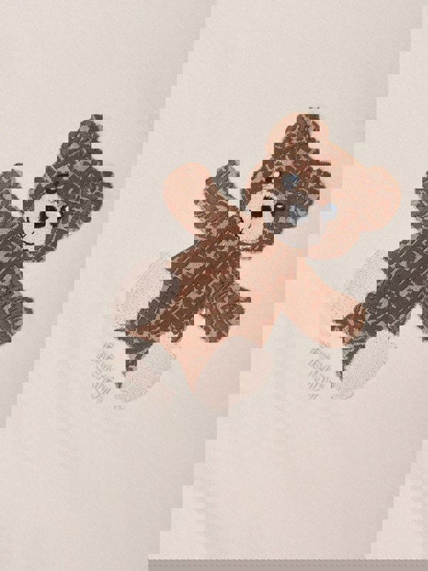 Fendi Kids Fendi Baby Bear Blanket in Beige