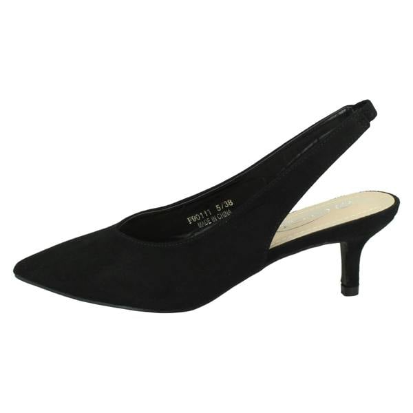 Spot On Ladies Spot On Heeled Stiletto Slingback Heels F90111