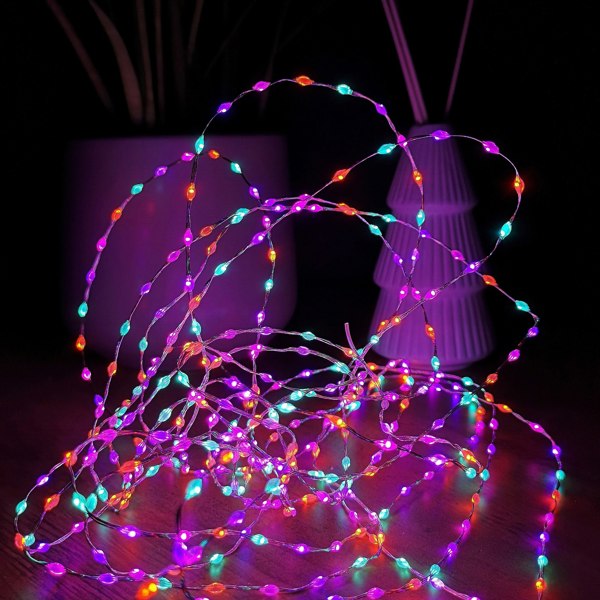 Samuel Alexander 6.4m Compact MicroBrights Christmas Lights with 400 LEDs in Rainbow