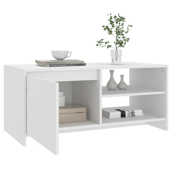 Berkfield Coffee Table White 102x50x45 cm Engineered Wood