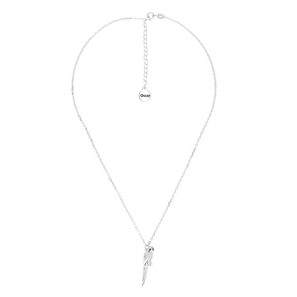 Parrot Silver Necklace - Personalised - MYLEE London
