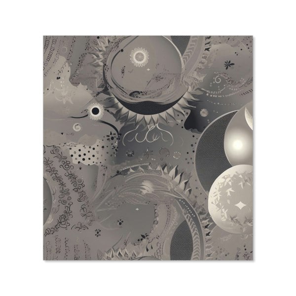 Warren Reed - Designer Abstract Moon Shapes Kitchen Splashback