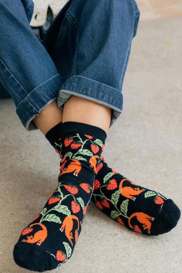 Lily & Me Charlotte The Cat Bamboo Socks And Decoration Giftbox