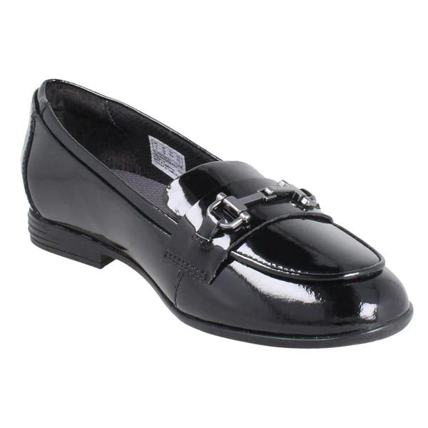 Clarks Girls Clarks Piped Edge Slip On Loafer School Shoes Finja Loafer
