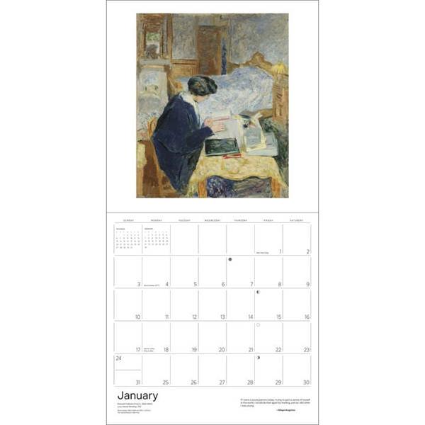 The Reading Woman Calendar 2027, Wall Calendars, Month To View, History & Literature, Gift