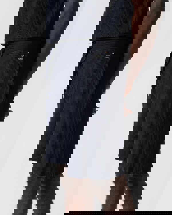 BOSS Orange Structure Mens Loungewear Shorts - Dark Blue 403