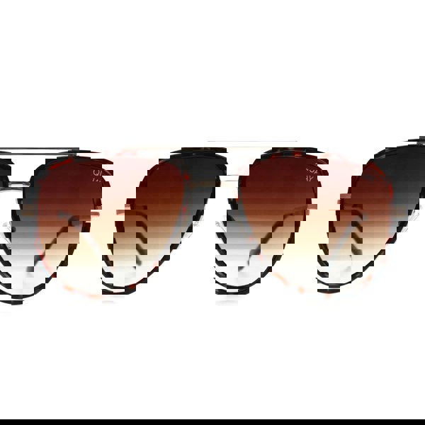 Quay Sunglasses All in Mini TORT Tortoise Gold Brown Gradient