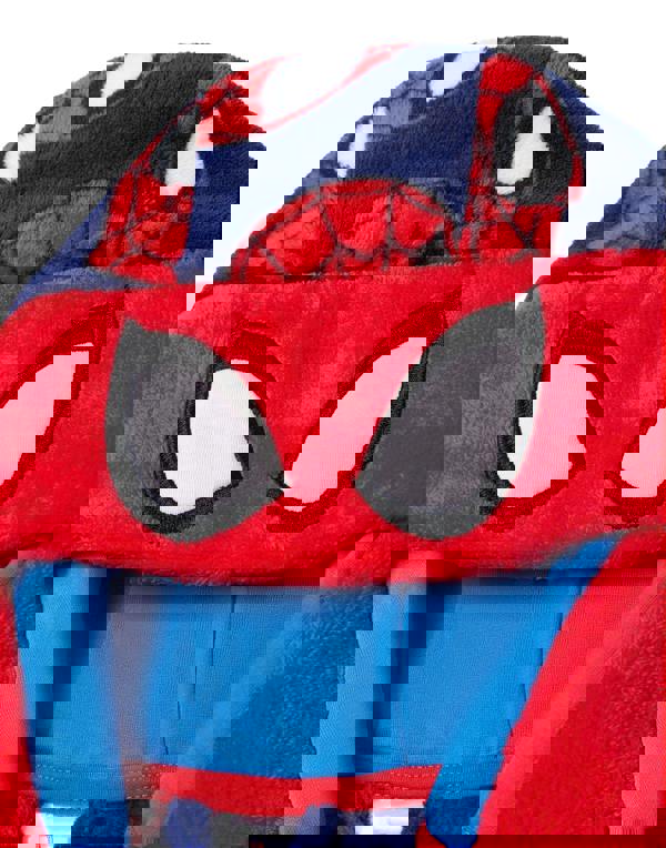 Spiderman Boys Red Character AOP Hooded Bathrobe