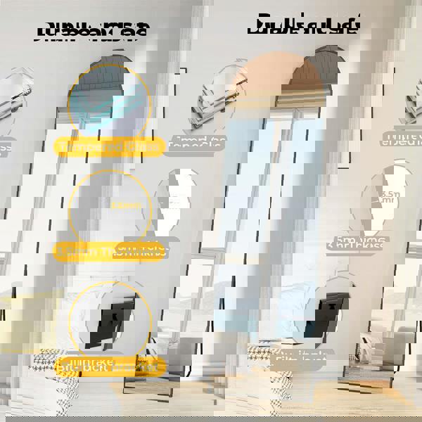 Levede 165X60CM Full Length Free Standing Floor Mirror Wall Mounted Home Decor