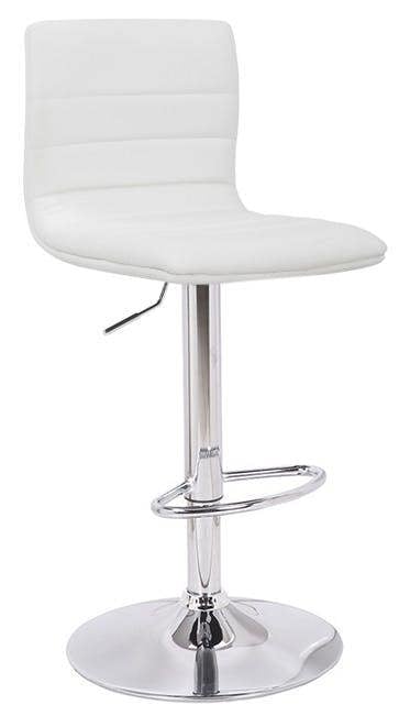 Lamboro Aldo Swivel Kitchen Barstool with Adjustable Height and Chrome Base
