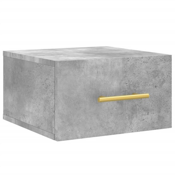 Berkfield Wall-mounted Bedside Cabinet Concrete Grey 35x35x20 cm