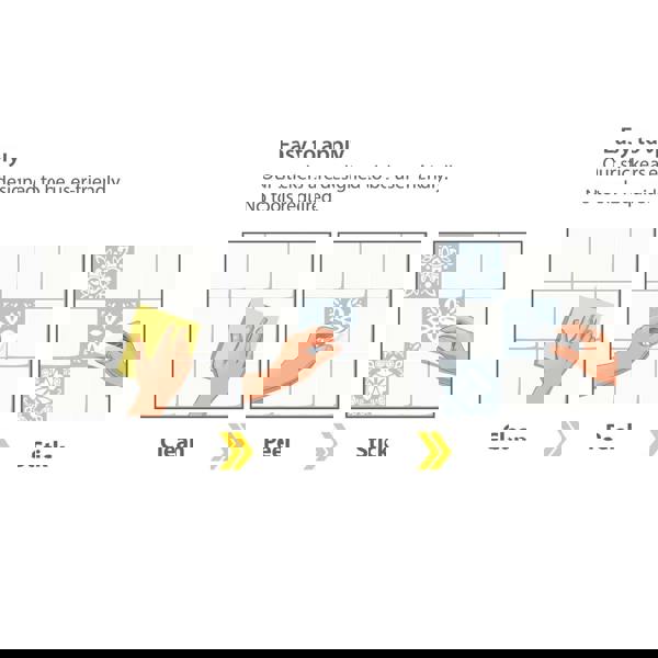 WT1555 - Triana Blue Grey Cemente Spanish Wall Tile Sticker Set - 15 cm x 15 cm - 24 pcs