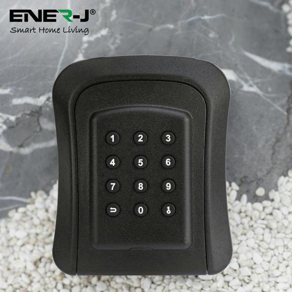 ENER-J Smart Key Lock Box, Smart Key Cabinet, Bluetooth App-Controlled, IP45 Rated, Sturdy and Reliable