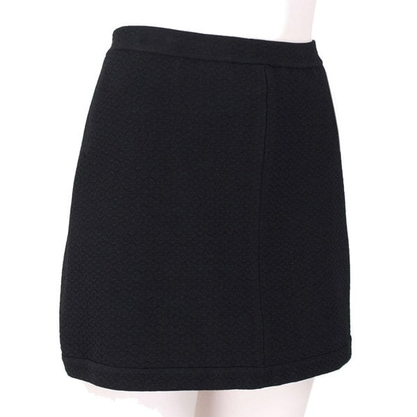 Alaia black skorts in a luxurious textured black fabric