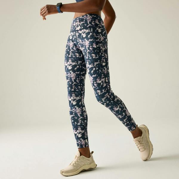 Dare 2B Womens/Ladies Influential II Abstract Leggings - Navy Ink - 