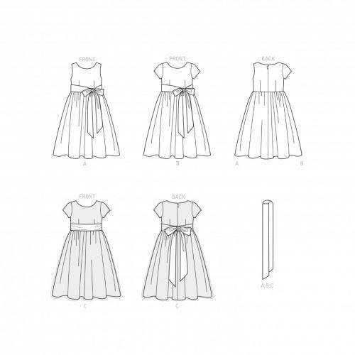 Simplicity Sewing Pattern 9246, Dresses for Kids, Teenagers, HH (3-4-5-6) - Intermediate