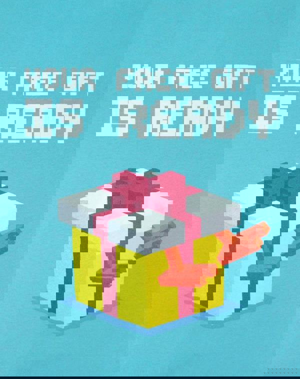 Crossy Road Mens Blue Free Gift Placement Print Short Sleeved T-Shirt