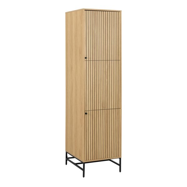 Furniture To Go Albany Wardrobe 2 Doors in Oak/Black Legs